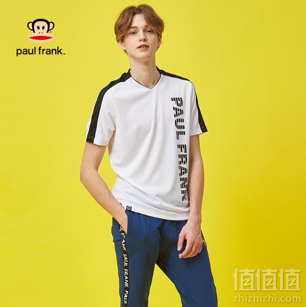 Paul Frank 大嘴猴 男士速干运动T恤 多色49元包邮（需领券）