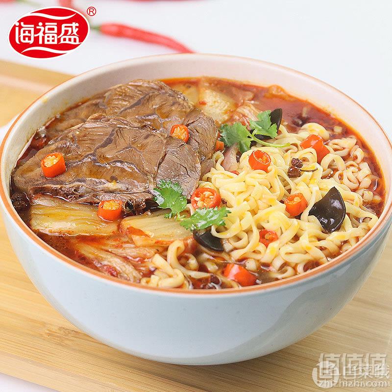 海福盛  FD冻干 私房/酸菜/香辣牛肉面72g*6桶22.9元包邮（需领券）可第二件半价