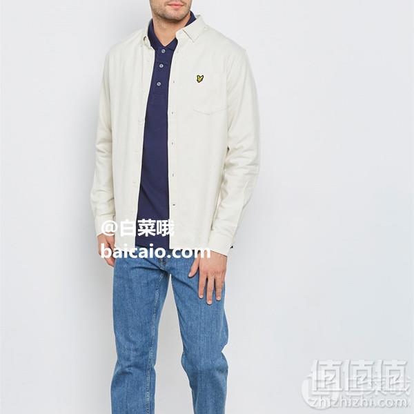 限尺码，Lyle & Scott 苏格兰金鹰 LW902V 男士纯棉法兰绒休闲衬衫 Prime会员凑单免费直邮含税到手192元
