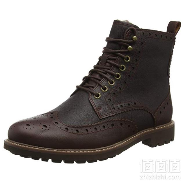 限UK7.5码，Clarks 其乐 Montacute Lord 男士烤花系带短靴 Prime会员免费直邮含税到手396元