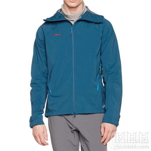 M码，Mammut 猛犸象 Alpine SO 男士Windstopper连帽防风软壳 1.99到手1160元
