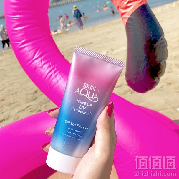 18年cosme大赏第一名，ROHTO 乐敦 SKIN AQUA SPF50+薰衣草彩虹防晒霜80g*3支178.38元含税包邮（59.46元/支）