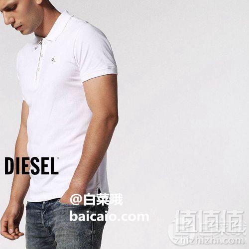 Discount Latest Mens White Diesel T-Kalars Polos Outlet UK 494_2.jpg