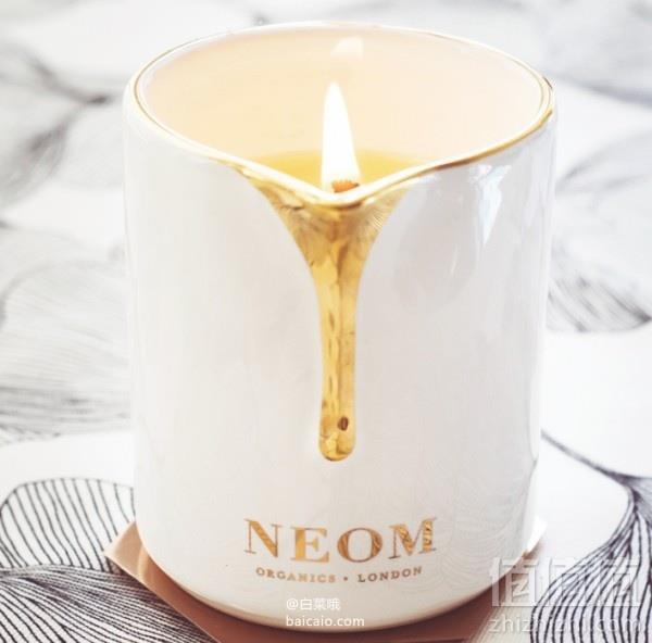 英国皇室御用有机香氛，Neom 全线8折 薰衣草茉莉护肤美肌香氛蜡烛140g £28.8 凑单直邮到手￥246