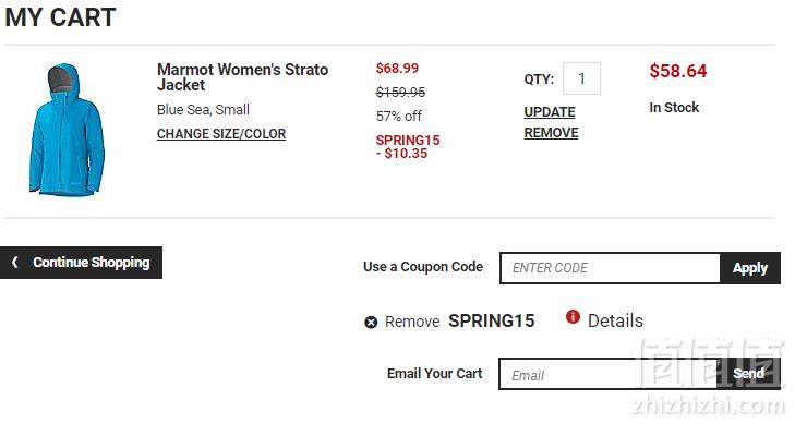 Marmot 土拨鼠 Strato 女款防水冲锋衣 3色 .64（需用码）到手435元