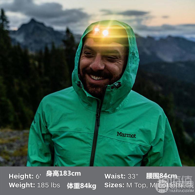 获奖款！S码，Marmot 土拨鼠 Eclipse 男士MemBrain® Eco防水冲锋衣 Prime会员免费直邮含税到手569元