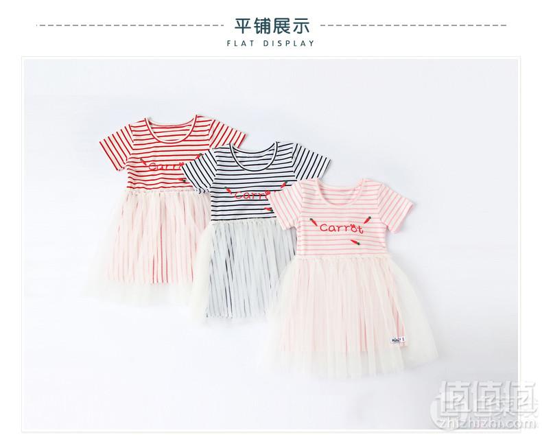 A类品质，PENCIL MINI 迷你铅笔 2019夏季新款女小童条纹连衣裙 2款3色44元包邮（面领券）