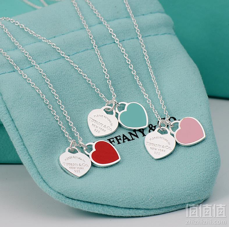 Tiffany & Co 蒂芙尼 Return to Tiffany系列 粉红色 28751249 双心吊坠项链 Prime会员免费直邮到手818元