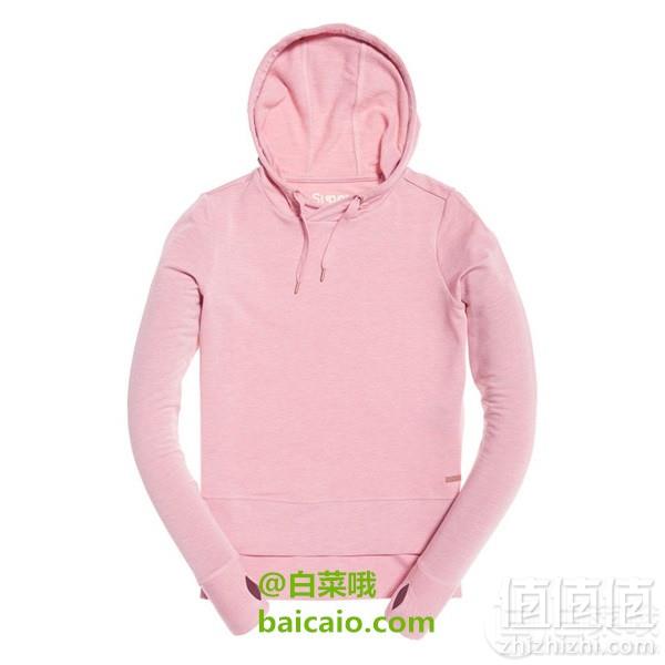 限8码，Superdry 极度干燥 Active Studio 女士连帽卫衣 Prime会员凑单免费直邮含税到手107元