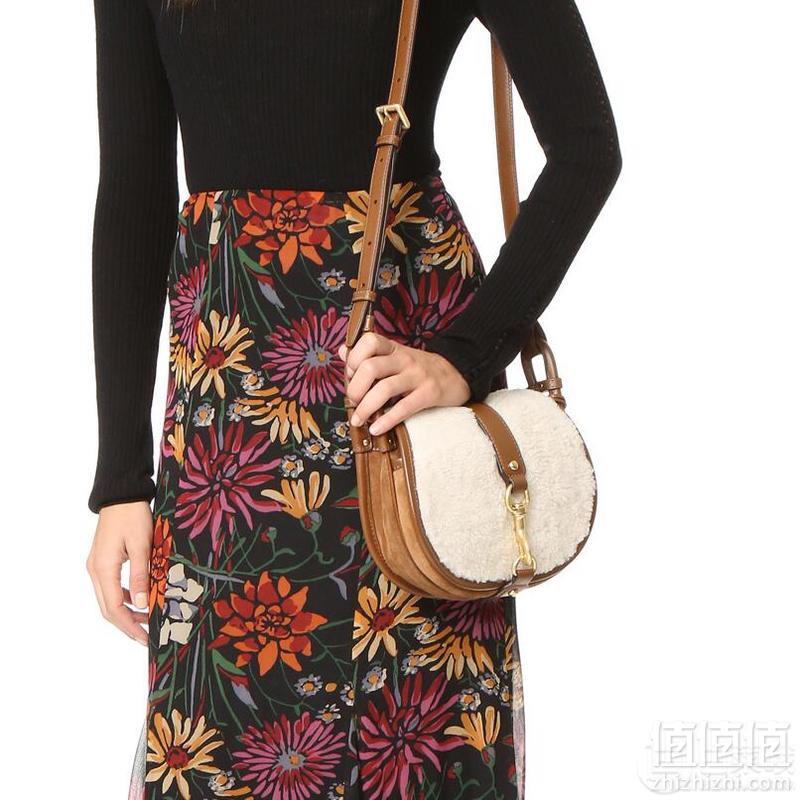 Michael Kors 女士JAMIE真皮羊羔毛斜挎包 Prime会员免费直邮含税到手634元