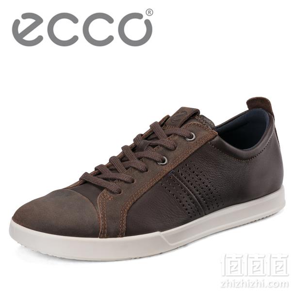 限尺码，19春款 ECCO 爱步 科林2.0系列 男士牛皮拼接系带板鞋 国内￥1598 Prime会员免费直邮含税到手488元