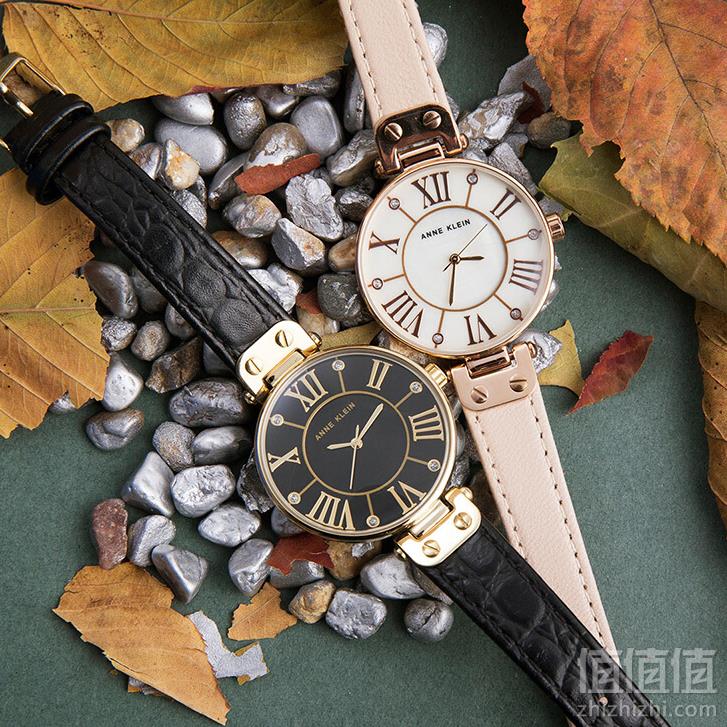 Anne Klein 安妮克莱恩 AK/1396BMBK 女士黑色珍珠母贝石英表 Prime会员免费直邮含税到手263元