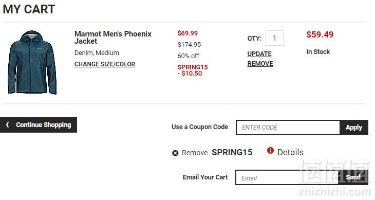 Marmot 土拨鼠 Phoenix 男士轻量级防风防雨夹克 新低.49（需用码）到手440元