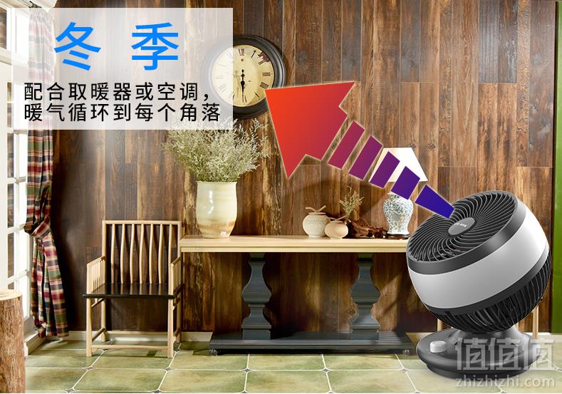 CETUS 赛特斯 F953 空气循环换气静音摇头风扇新低69元包邮（需用券）