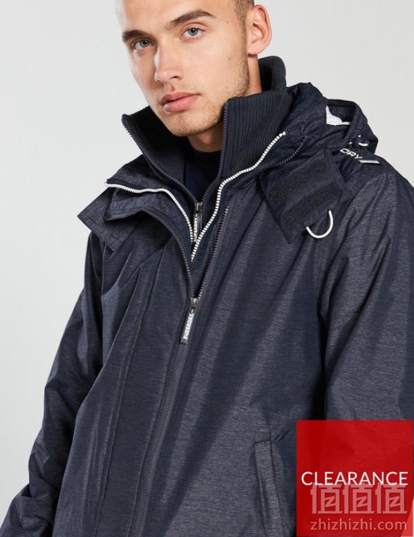 限尺码，Superdry 极度干燥 Arctic Hooded 男士连帽防风夹克 Prime会员凑单免费直邮含税到手294.18元