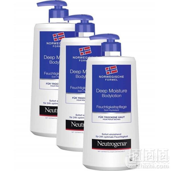 Neutrogena 露得清 挪威配方系列 深层保湿身体乳400ml*3瓶装 Prime会员凑单免费直邮含税到手114元