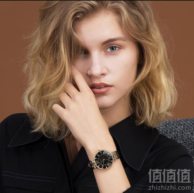 Anne Klein 安妮克莱恩 AK/1396BMBK 女士黑色珍珠母贝石英表 Prime会员免费直邮含税到手263元