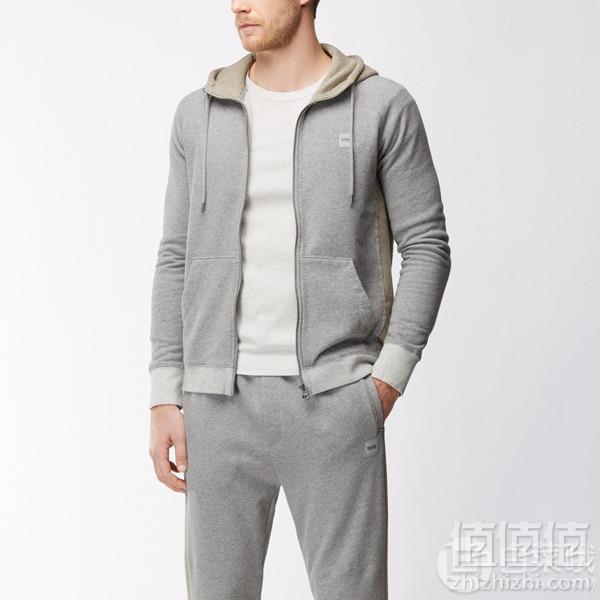 限尺码，BOSS Hugo Boss 雨果·博斯 男士纯棉长袖针织衫 Prime会员免费直邮含税到手252元