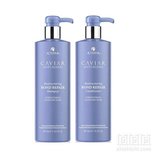 Alterna 爱特纳 Caviar 深层修复鱼子酱RX微针洗发水487ml+护发素487ml Prime会员免费直邮含税到手379.94元