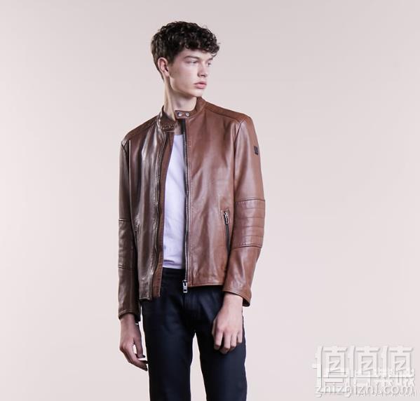 限尺码，Boss Orange 橙标 jeeper 男士羊皮机车夹克 Prime会员免费直邮含税到手1954元