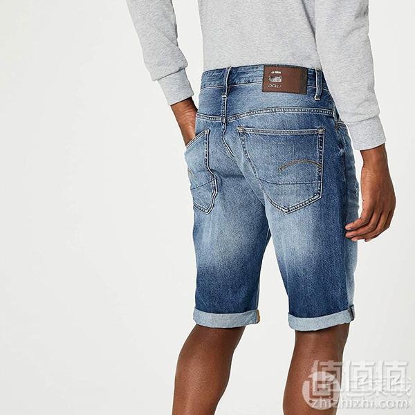 限尺码，G-Star Raw 3301系列 男士牛仔短裤 Prime会员免费直邮含税到手248元