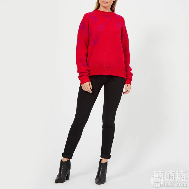 含30%马海毛，McQ Alexander Mcqueen 女款经典燕子印花针织衫 £136（需用码）免费直邮到手1195元