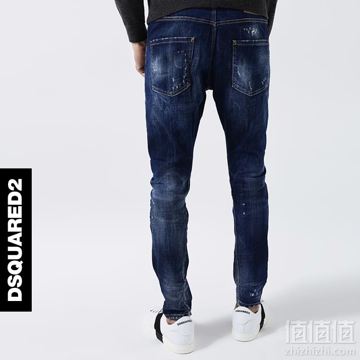 18秋款，Dsquared2 意产 男士磨破修身牛仔裤 国内￥3174免费直邮到手2280.72元
