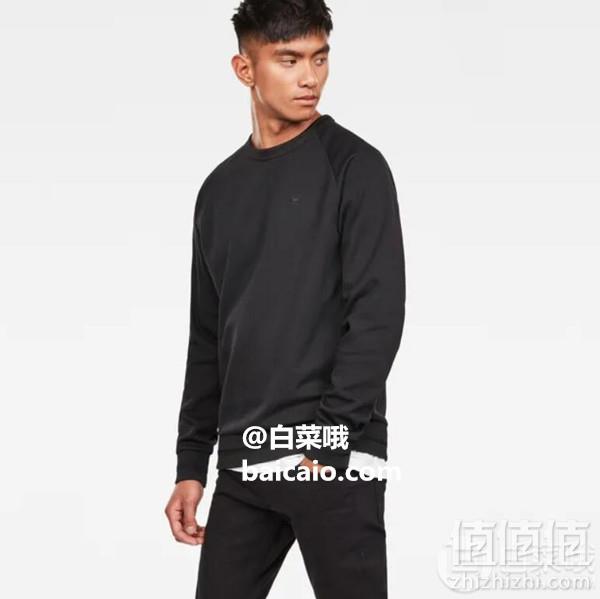 限XL码，G-Star Raw 男士棉质侧拉链卫衣 Prime会员凑单免费直邮含税到手196元