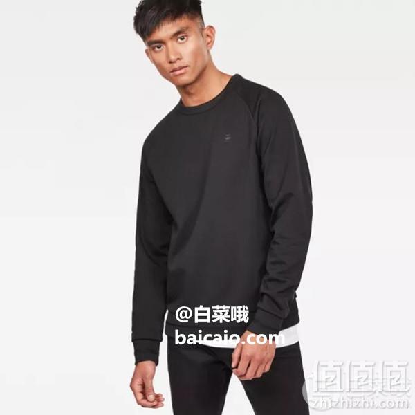 限XL码，G-Star Raw 男士棉质侧拉链卫衣 Prime会员凑单免费直邮含税到手196元