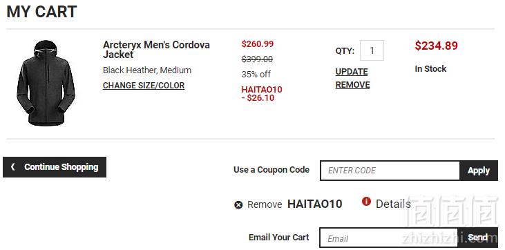 国内￥5000， Arcteryx 始祖鸟 Cordova 男款羊毛混纺软壳夹克 4.89（需用码）到手1650元
