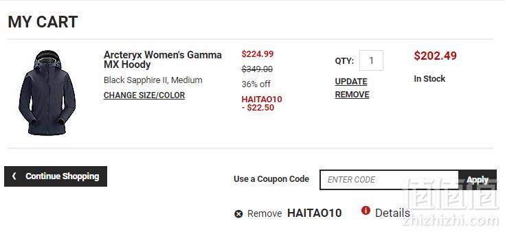 国内￥4000，Arc'teryx 始祖鸟 Gamma MX 女款连帽软壳 2.49（需用码）到手1435元