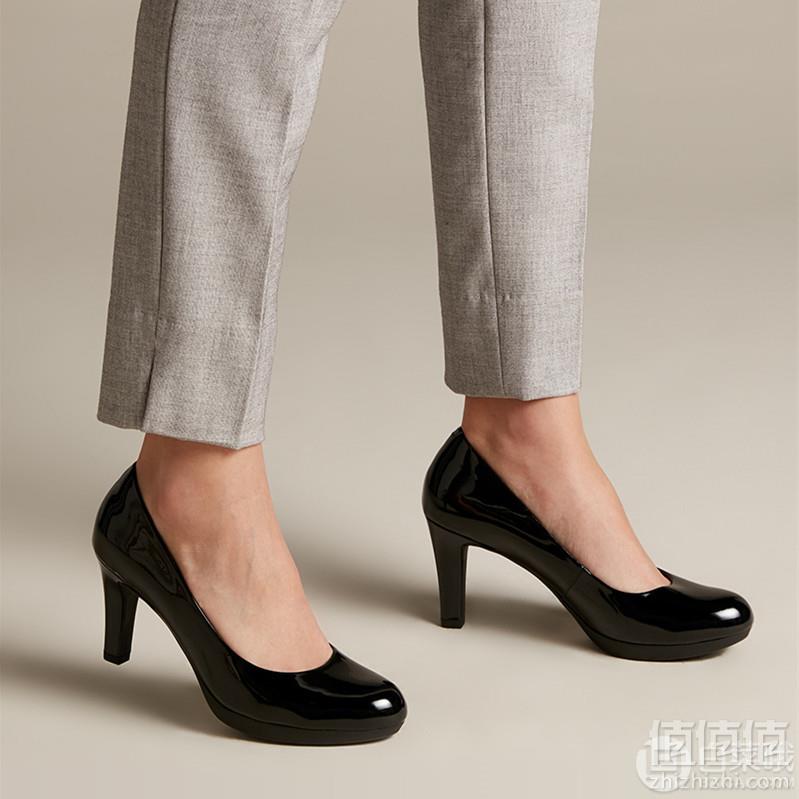 限尺码，Clarks 其乐 Adriel Viola 女士真皮高跟鞋 Prime会员免费直邮含税到手283元