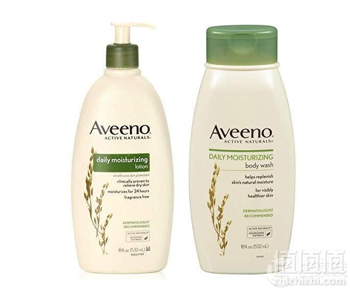 孕妇适用，Aveeno 艾维诺 每日倍护洗护套装 沐浴露532ml +润肤乳532ml129元包邮