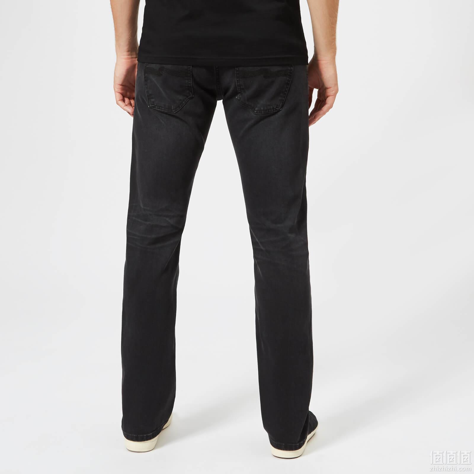 Nudie Jeans Men's Dude Dan Straight Jeans - Dusty Black - W30/L30 - Black