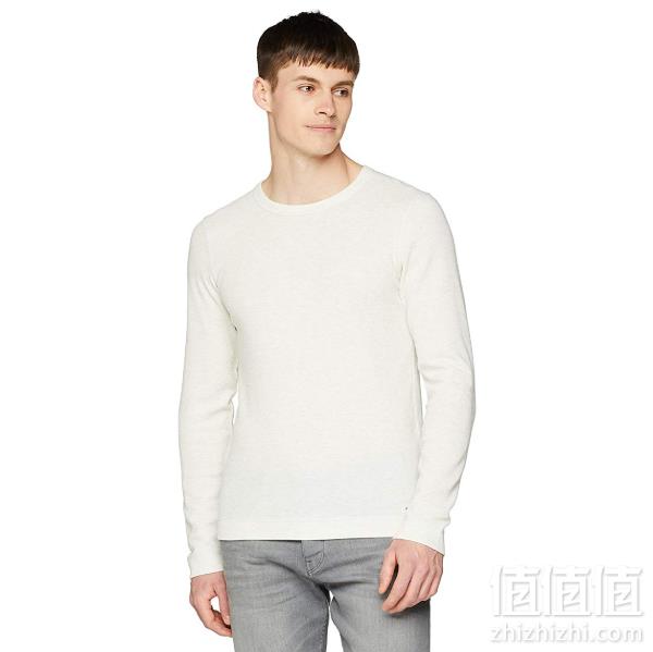 限尺码，BOSS Hugo Boss 雨果·博斯 男士纯棉长袖针织衫 Prime会员免费直邮含税到手252元（天猫旗舰店770元）