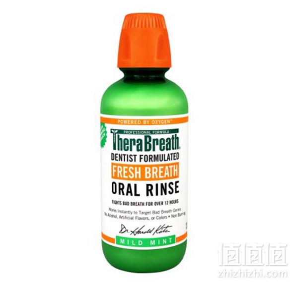 TheraBreath 凯斯博士 清新口气漱口水 473ml*5瓶 225元含税包邮45元/瓶（双重优惠）
