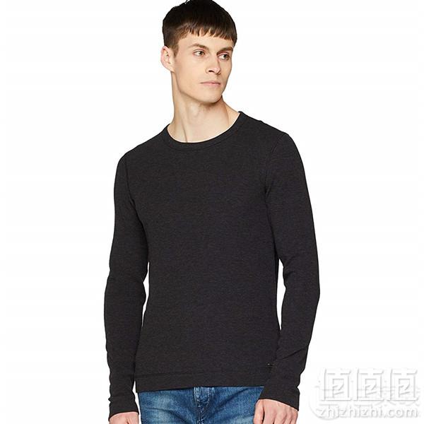 限尺码，BOSS Hugo Boss 雨果·博斯 男士纯棉长袖针织衫 Prime会员免费直邮含税到手252元（天猫旗舰店770元）