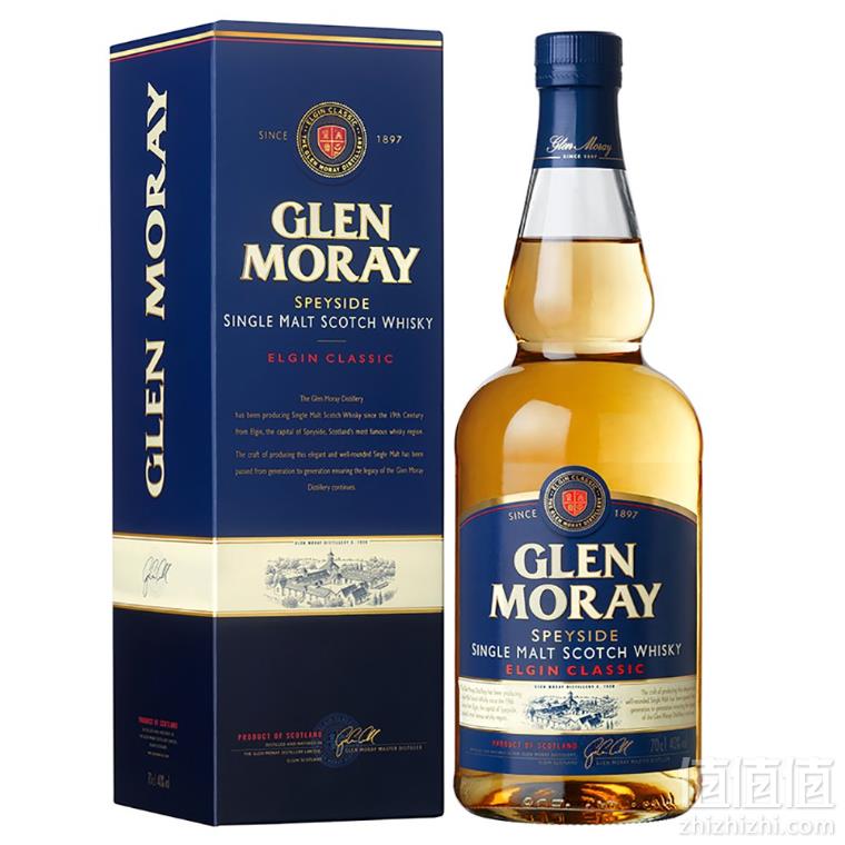 Glen Moray 格兰莫雷 斯佩塞 单一麦芽威士忌 700ml129元包邮（需用码）