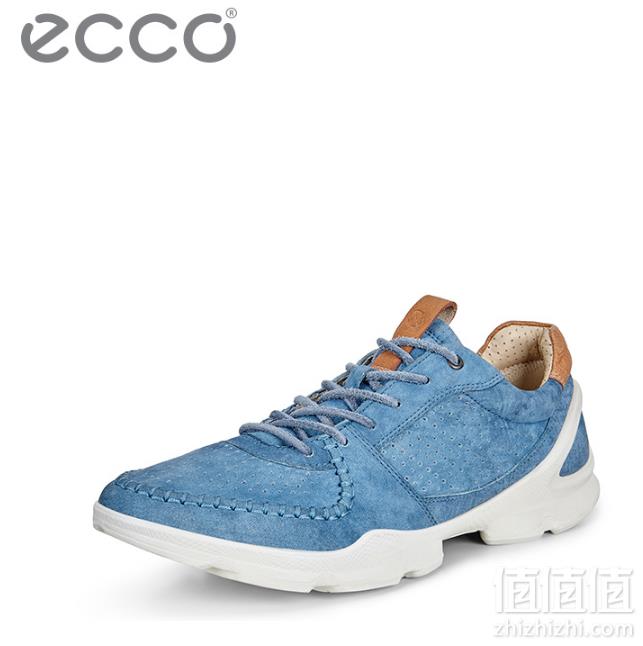 国内￥1999，ECCO 爱步 Biom Street 健步街头系列 女士牛仔蓝系带休闲鞋新低 .99到手555元