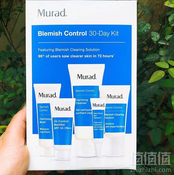 痘肌福音，Murad 慕勒 30天抗痘五件套装（洁面乳45ml+调理露7.5ml+乳液23ml+面膜30g+防晒乳18ml）£26.25（需用码）凑单免费直邮到手230元