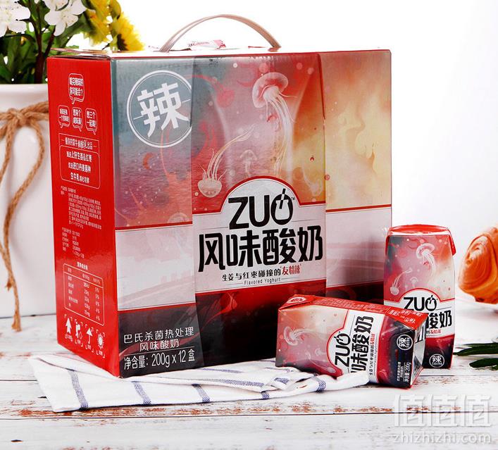 蒙牛 生姜红枣风味酸奶200g*12盒整箱29.8元包邮（需领券）