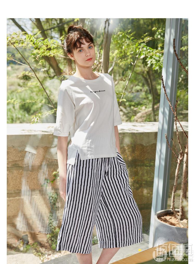 优衣库制造商，Maxwin 马威 2019夏季新款女士休闲韩版七分阔腿裤 多色49元包邮（需领券）