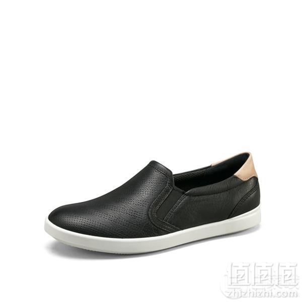 国内￥1399，19年春季新款 ECCO 爱步 Leisure惬意系列 女士牛皮一脚蹬休闲鞋 205043新低619元包邮包税