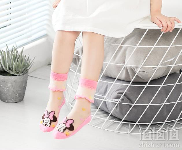 迪士尼 水晶花边网眼公主袜6双19.9元包邮（需领券）