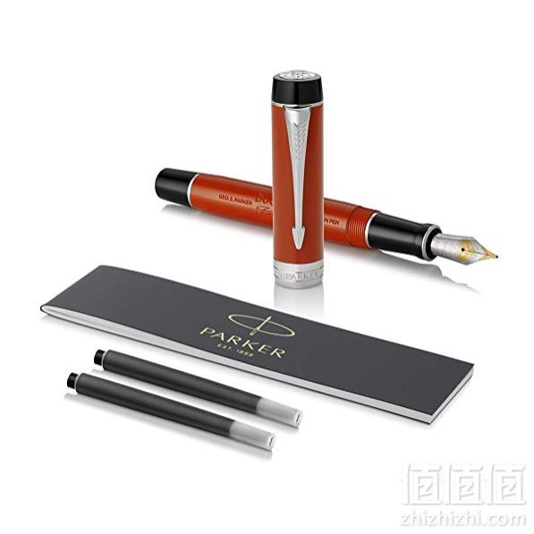 Parker 派克 Duofold Centennial 世纪名望玛瑙红白夹钢笔（大豆腐） M尖 Prime会员免费直邮含税到手新低1938元（天猫旗舰店7840元）