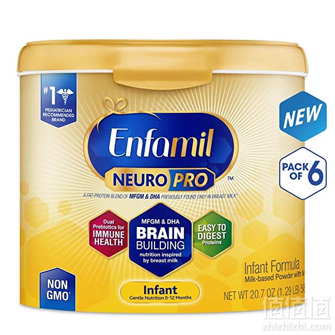 镇店之宝，Enfamil 美赞臣 NeuroPro 金樽 婴儿配方奶粉 586g*6罐 Prime会员免费直邮含税到手973元