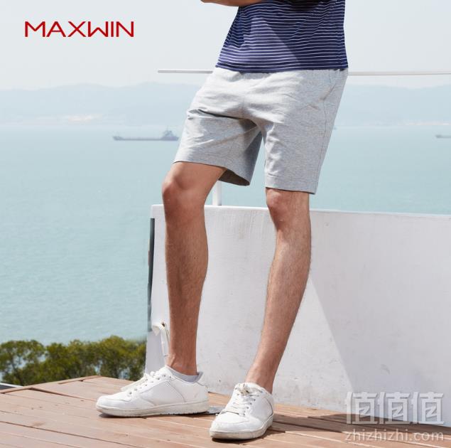 优衣库制造商，Maxwin 马威 男式素色家居休闲短裤 多色49元包邮（需领券）