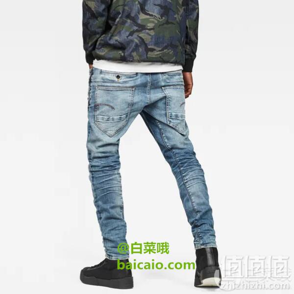 限W28/L34码，G-Star Raw D-Staq系列 男士3D剪裁修身牛仔裤 Prime会员免费直邮含税到手240元