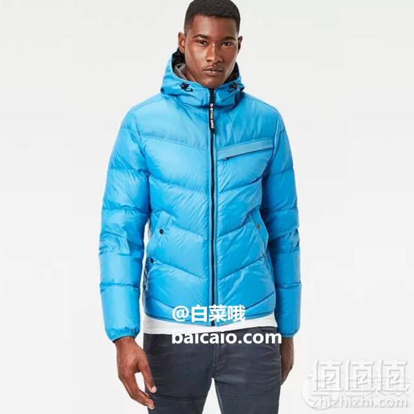 限M码，G-Star Raw Attacc 男士连帽修身羽绒服 Prime会员免费直邮含税到手509元
