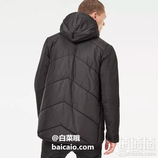 限L码，G-Star Raw Strett Short Chevron 男士连帽棉服外套 Prime会员免费直邮到手509元（天猫旗舰店1649元）